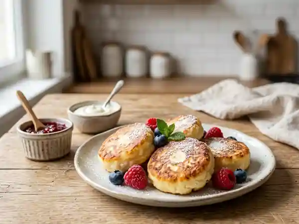 Sirniki : Beignets de Fromage Blanc Fondants - Photo de présentation
