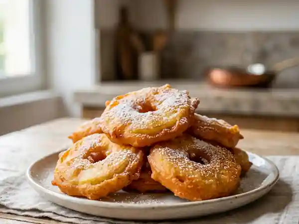 Délicieux Beignets de Pommes au Rhum : Recette Facile et Gourmande - Photo de présentation