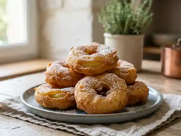 Beignets de pommes fondants à la fleur d'oranger - Photo de présentation