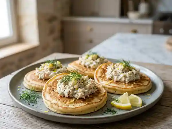 Délicieux Blinis Maison au Crabe Frais - Photo de présentation