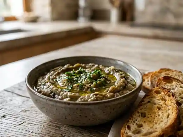 Caviar d'aubergines onctueux et rustique - Photo de présentation