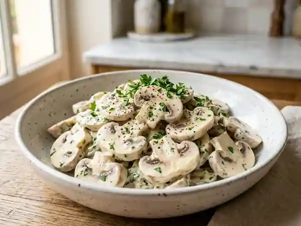 Champignons croquants à la mayo citronnée - Photo de présentation