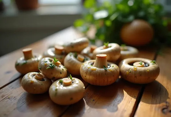 Délicieux Champignons Marinés au Vinaigre Maison