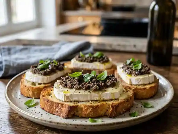 Délicieux Chèvre en Tapenade : Recette Facile et Gourmande - Photo de présentation