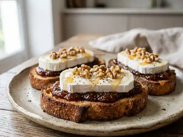 Tartines Chèvre Frais et Figues Fondantes - Photo de présentation