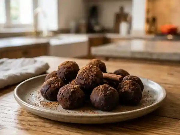 Délicieux chocolats maison à la cannelle - Photo de présentation