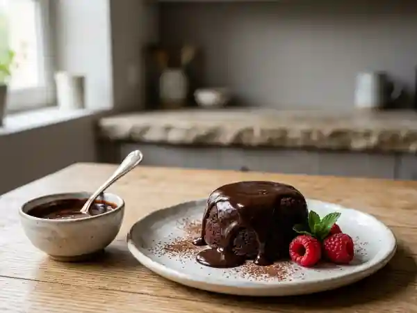 Délicieux Coulis de Chocolat Maison pour Dessert - Photo de présentation