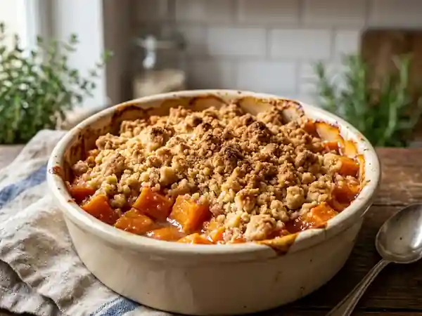 Délicieux Crumble de Papaye à la Cannelle - Photo de présentation