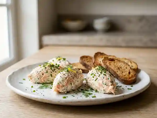Cumulet de saumon fondant aux fines herbes - Photo de présentation