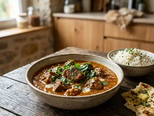 Curry d'agneau fondant au lait de coco - Photo de présentation