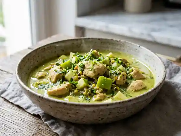 Poulet coco-passion et sa pomme verte croquante - Photo de présentation