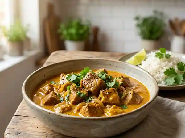 Veau fondant au curry et lait de coco - Photo de présentation
