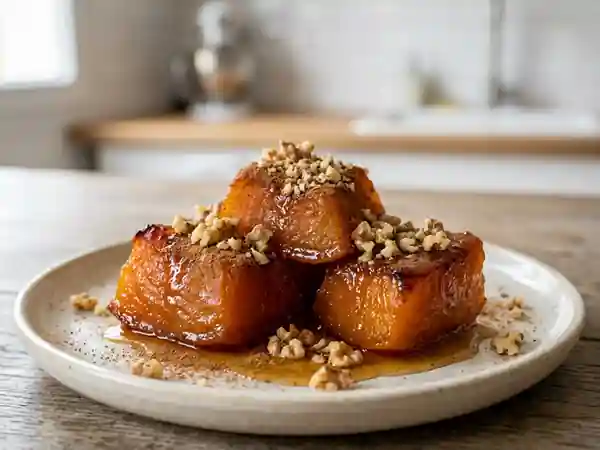 Délicieux dessert turc au potiron caramélisé - Kabak Tatlisi - Photo de présentation