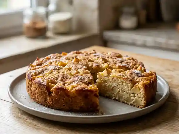 Délicieux Gâteau de Riz à la Pomme Fondante - Photo de présentation