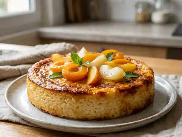 Délicieux Gâteau de Riz aux Fruits au Sirop Maison - Photo de présentation
