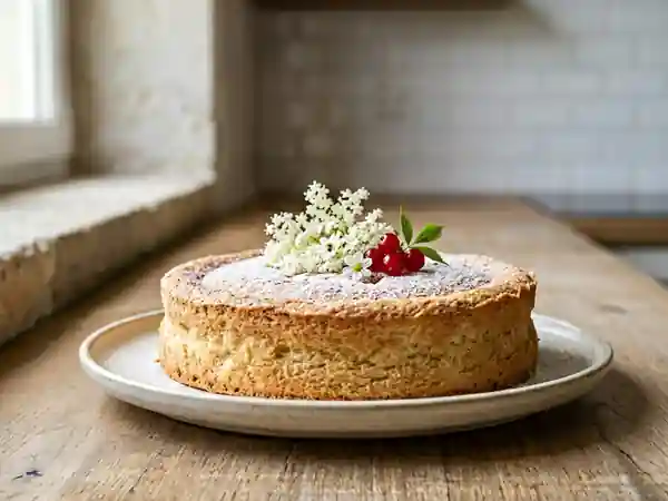 Délicieux Gâteau Léger aux Blancs d'Œufs - Photo de présentation