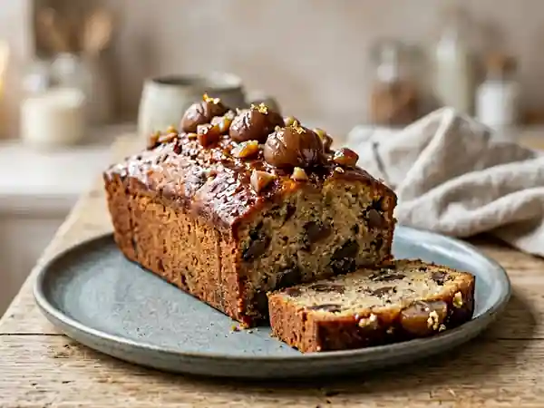 Délicieux Gâteau Moelleux aux Marrons Glaçés - Photo de présentation