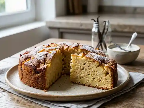 Gâteau aux pommes ultra-moelleux au yaourt - Photo de présentation