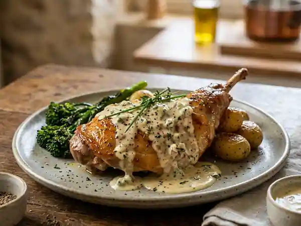 Lapin fondant à la crème de Roquefort - Photo de présentation