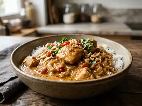 Maffé de poulet crémeux à l'arachide - Photo de présentation