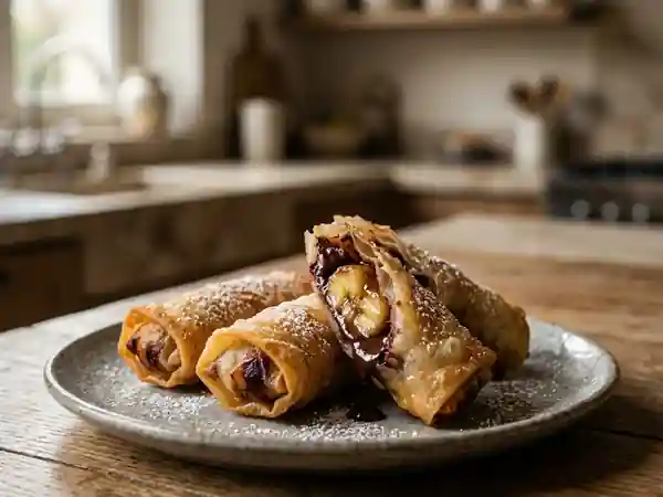 Nems Croustillants Chocolat-Banane - Photo de présentation