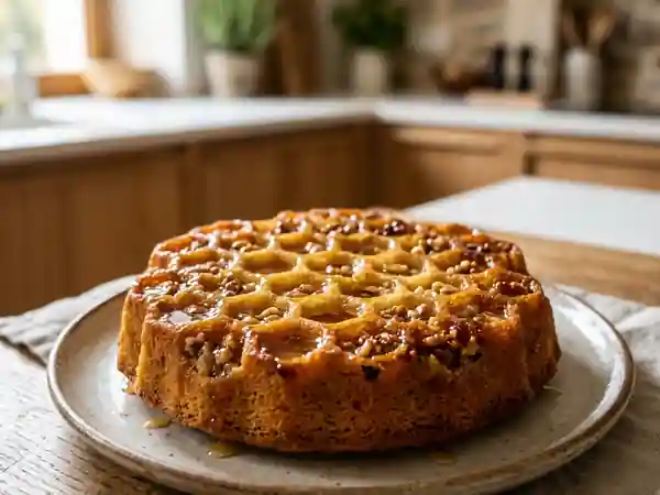 Délicieux Nid d'Abeilles au Miel et Noix - Photo de présentation