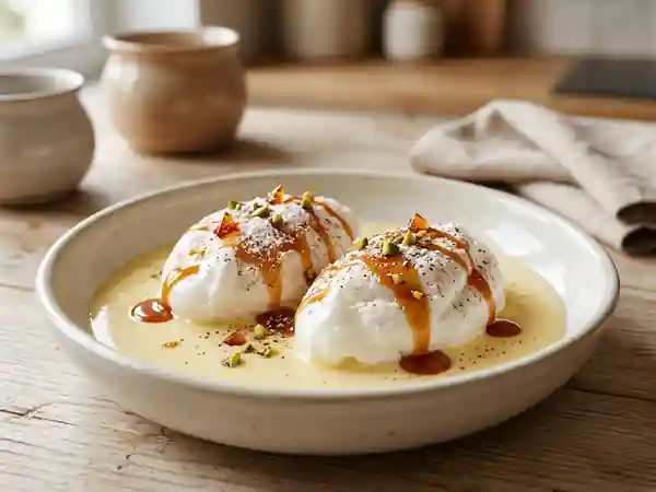 Délicieux Oeufs à la Neige : Dessert Classique et Léger - Photo de présentation