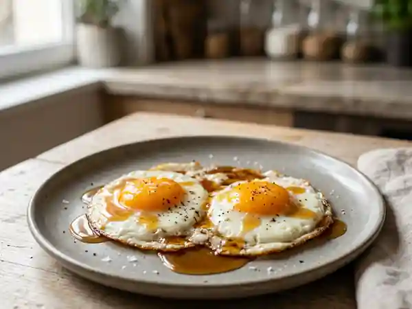 Œufs au Plat au Sirop d'Érable Caramélisé - Photo de présentation