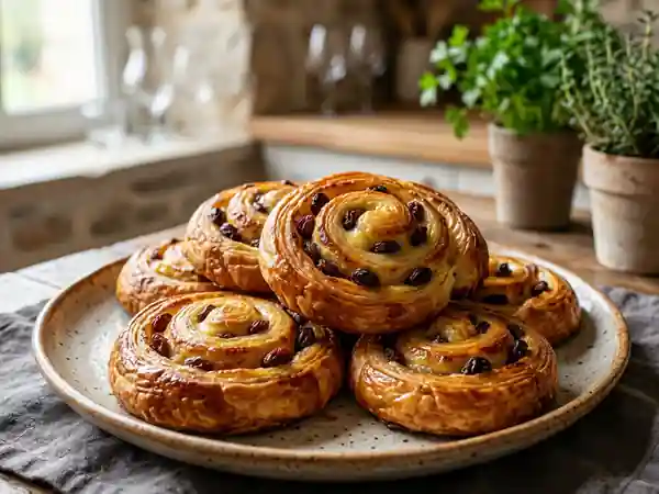 Délicieux Pain aux Raisins Maison : Recette Facile et Gourmande - Photo de présentation