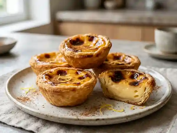 Délicieux Pasteis de Nata : Petits Flans Portugais Authentiques - Photo de présentation