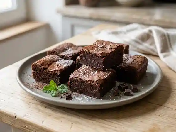 Pavés chocolatés fondants au lait concentré - Photo de présentation