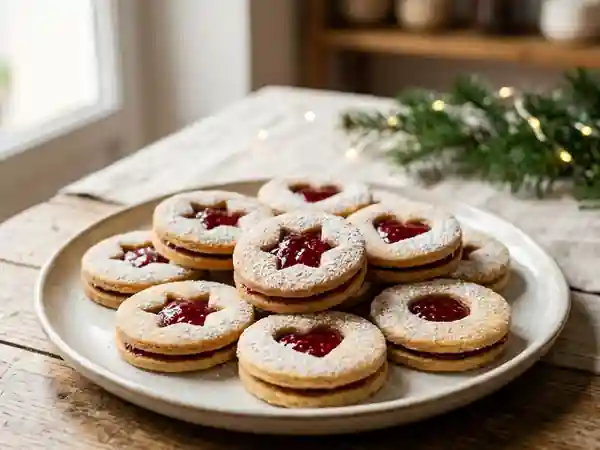 Délicieux Petits Gâteaux de Noël à la Confiture Maison - Photo de présentation