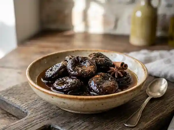 Pruneaux fondants infusés au thé noir et miel - Photo de présentation