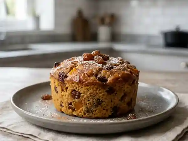 Délicieux pudding au potiron et raisins secs, recette facile et gourmande - Photo de présentation