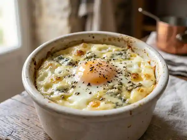 Délicieux Ramequin au Roquefort Fondant - Photo de présentation