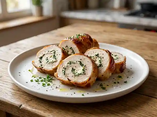 Roulés de dinde fondants aux herbes - Photo de présentation