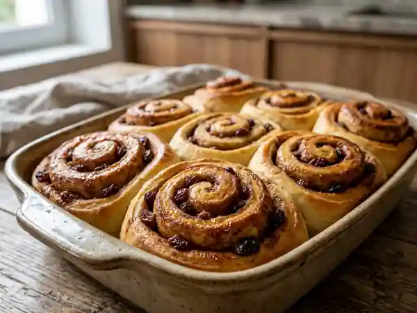 Roulés Moelleux Cannelle et Raisins - Photo de présentation