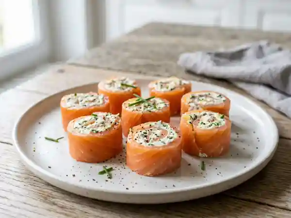 Délicieux Roulés au Saumon Fumé : Recette Facile et Rapide - Photo de présentation