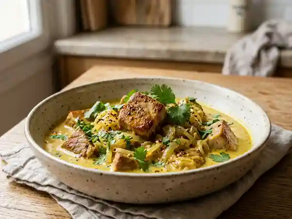 Délicieux Thon au Curry Crémeux et Parfumé - Photo de présentation