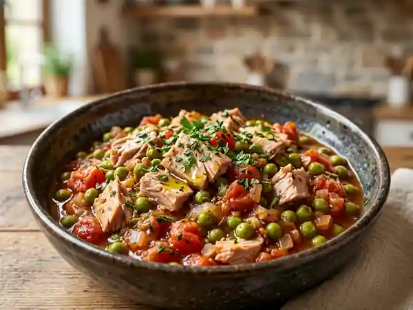Mijoté de thon fondant à la tomate - Photo de présentation
