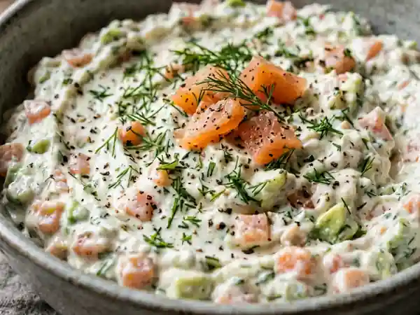 Crème fondante saumon avocat à l'aneth - Photo de présentation