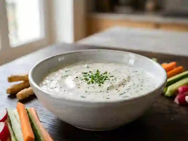 Dip onctueux au yaourt et ciboulette - Photo de présentation
