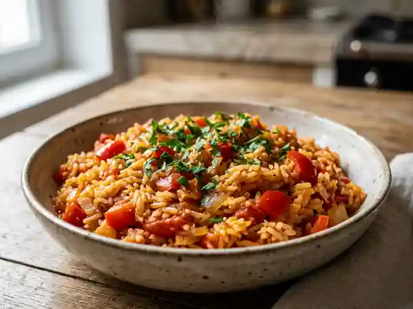 Djuvec Yougoslave : Riz aux Légumes Savoureux - Photo de présentation