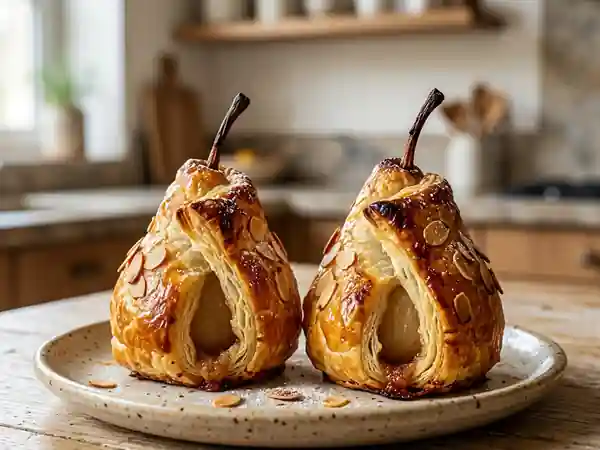 Douillons de poires fondants aux amandes croquantes - Photo de présentation