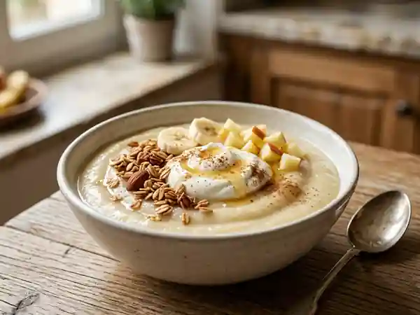 Duo Banane Pomme au Fromage Blanc Crémeux - Photo de présentation