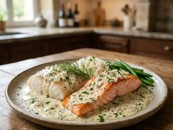 Duo de Poisson Fondant Sauce Citronnée - Photo de présentation