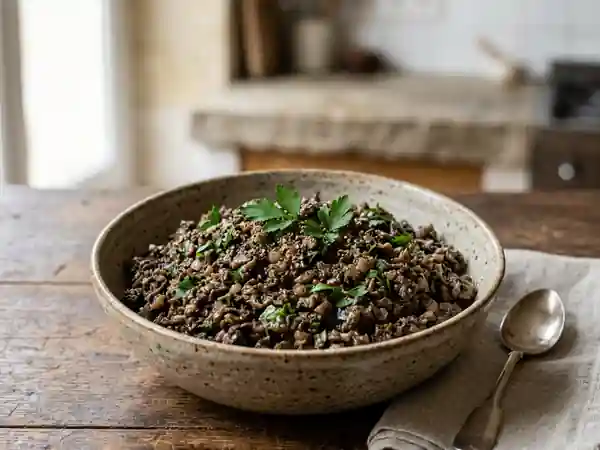 Duxelles de champignons intense et fondante - Photo de présentation