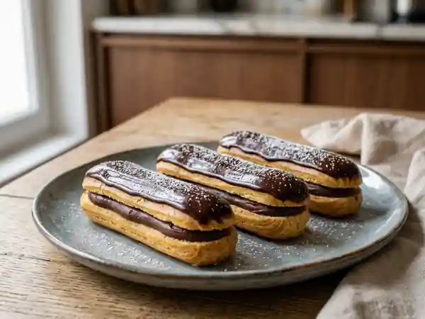 Éclairs au chocolat fondants et craquants - Photo de présentation