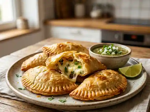 Empanadas fondantes au fromage et jalapeño - Photo de présentation