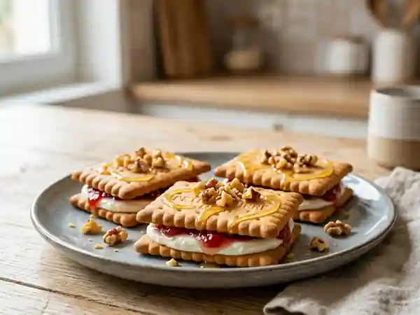 Bouchées croustillantes Petit Beurre et miel - Photo de présentation